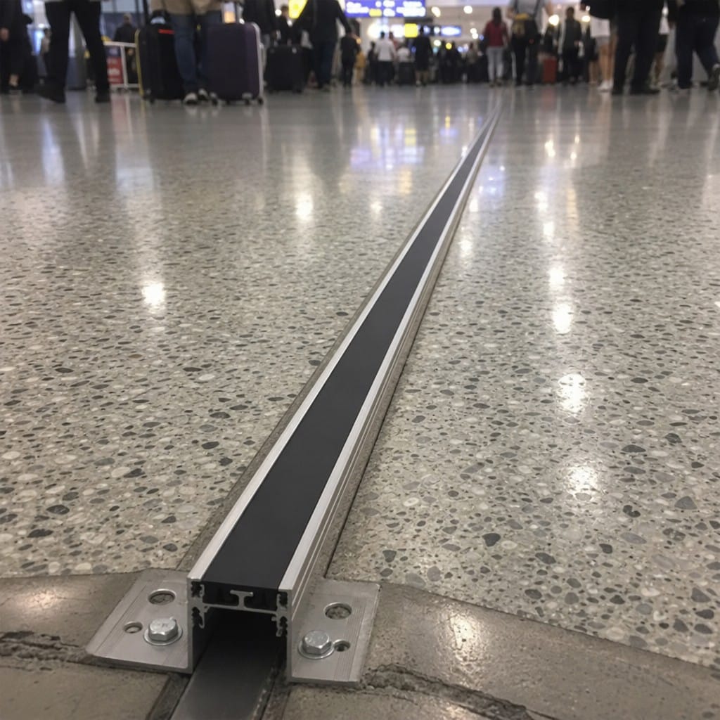 Customer photo review of Structural Aluminium Floor Joint 50mm Industrial Movement Expansion