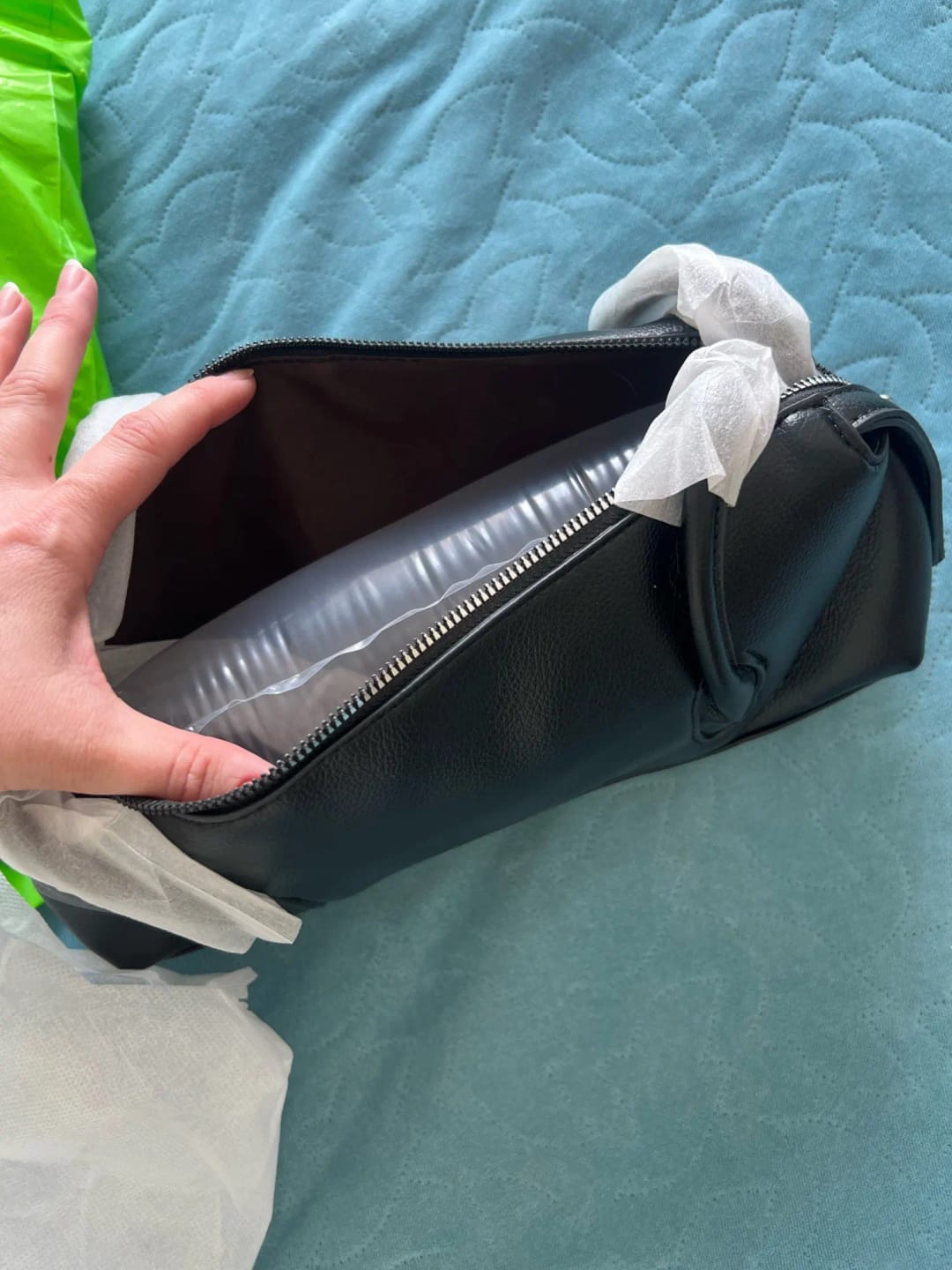 Customer photo review of Julie Cylindrical Leather Shoulder Bag