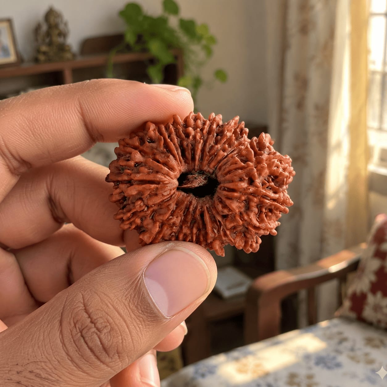 Customer photo review of Original 21 Mukhi Rudraksha (Nepali)