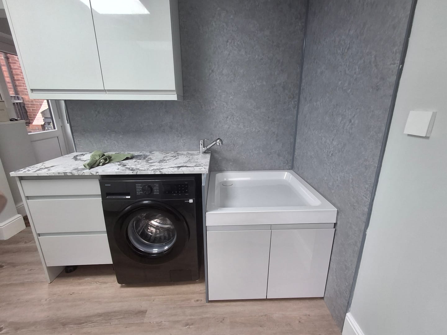 Customer photo review of 10mm Light Concrete Matt Shower Panel 1M x 2.4M