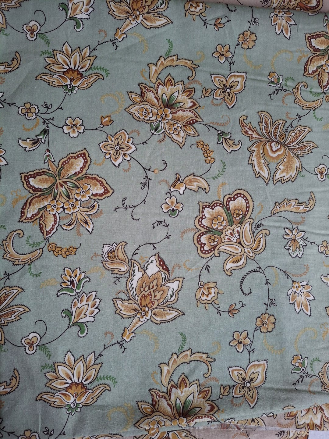 Customer photo review of Persian Garden Rose & Hubble Cotton Poplin Fabric