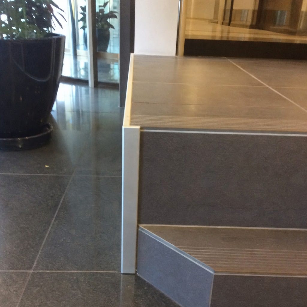 Customer photo review of Aluminium Corner Edge Protection Trim – Self-Adhesive Wall & Floor Edge Guard 1.5m