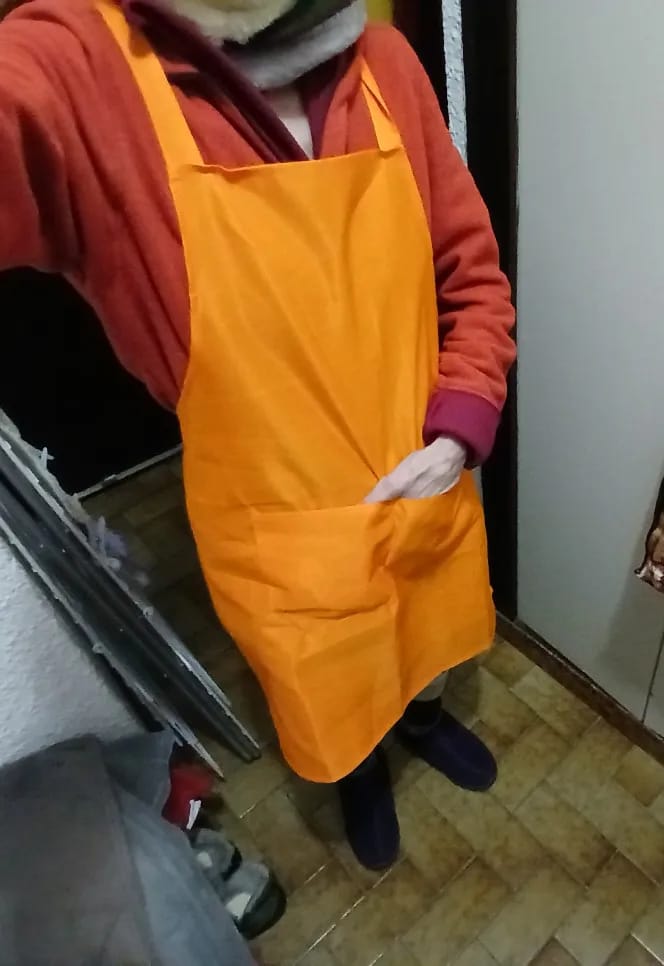 Customer photo review of Tablier Japonais Coton