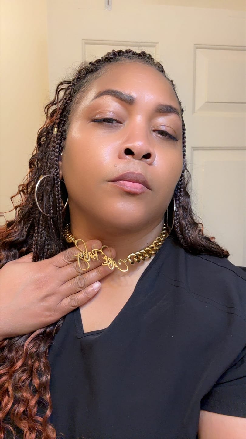 Customer photo review of Custom | Adorn Cuban Necklace (16mm)