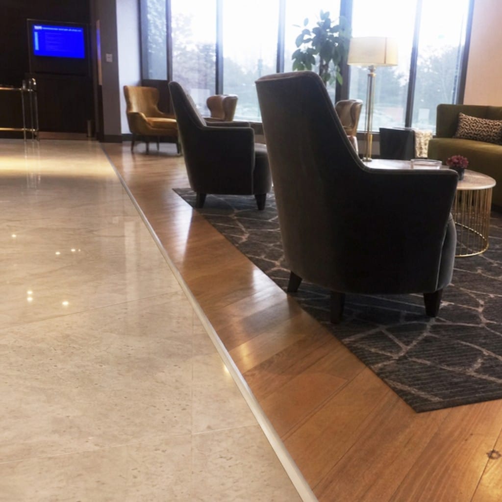 Customer photo review of 26mm Aluminium T-Bar Threshold Strip for Tile to Laminate Floors