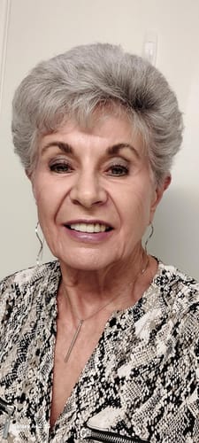 Customer's portrait showing a bright, healthy complexion after using The Micro Infusion System.