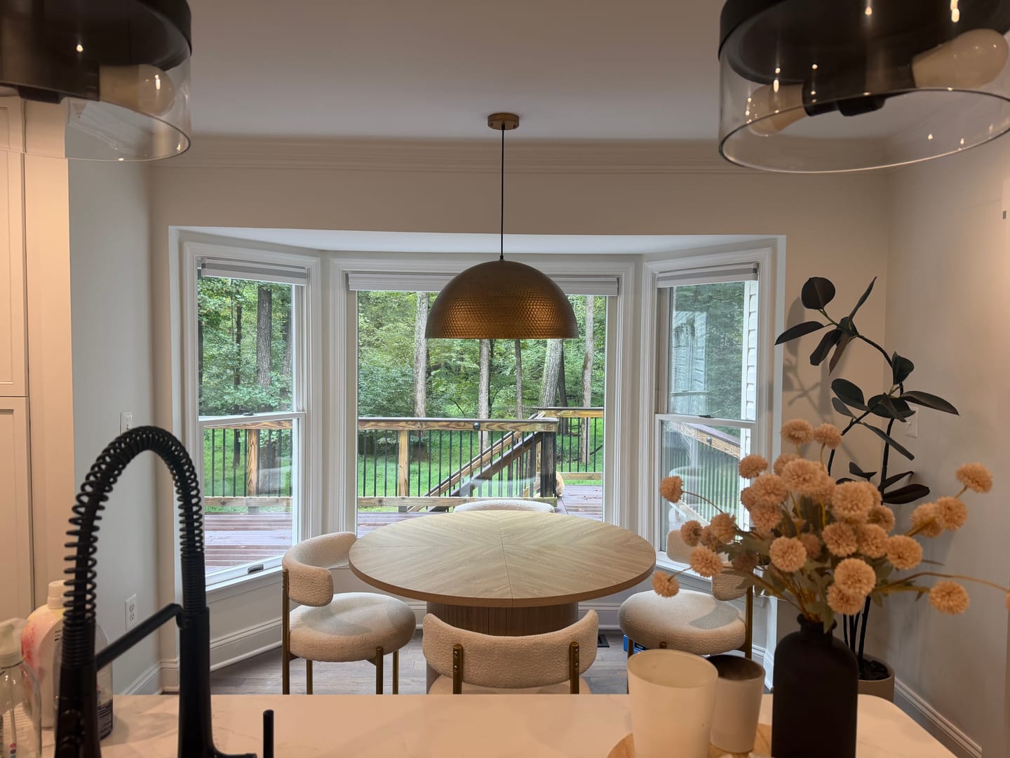 Customer photo review of Vintage Luxe Oversized Hammered Dome Pendant Light