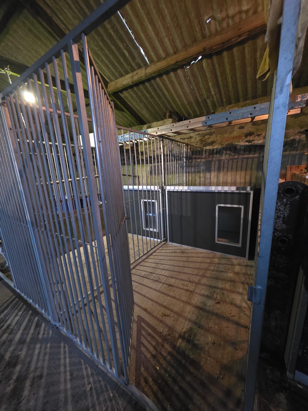 Customer photo review of CozyCube Coldroom Panel Insulated Dog House/Kennel