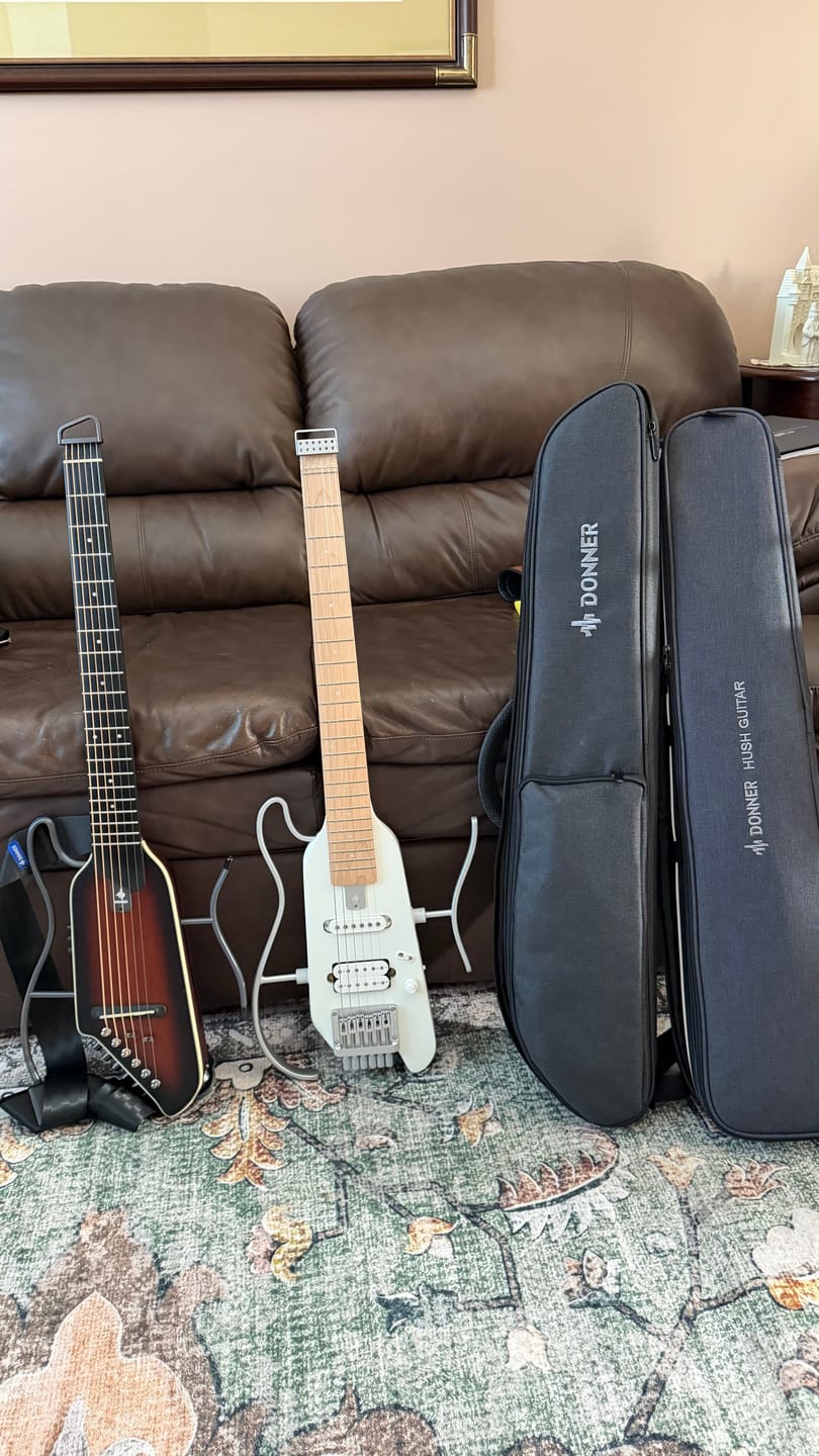 Customer photo review of Donner HUSH I EVO2 Acoustic-Electric Travel Guitar
