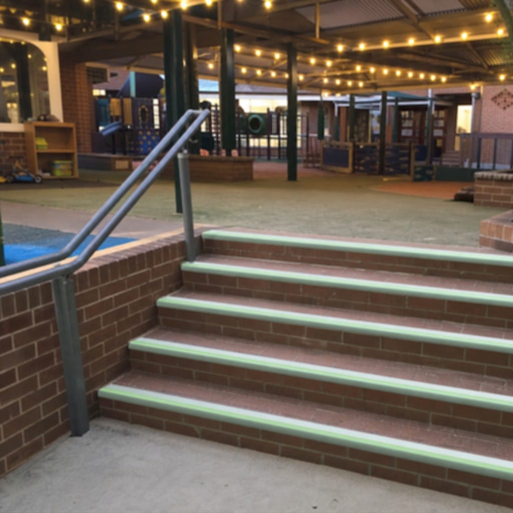 Customer photo review of Anti Slip Stair Nosing 70x40mm Aluminium Indoor Outdoor