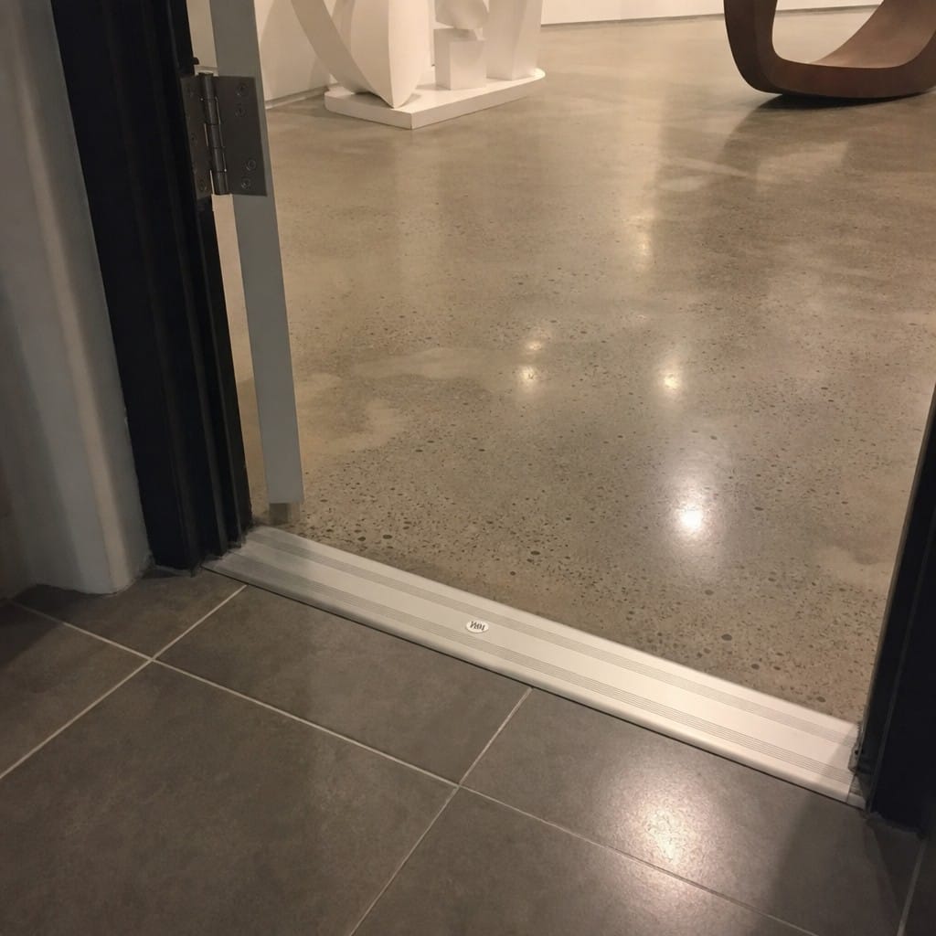 Customer photo review of 35mm Flat Aluminium Door Threshold Strip | Floor Transition Bar