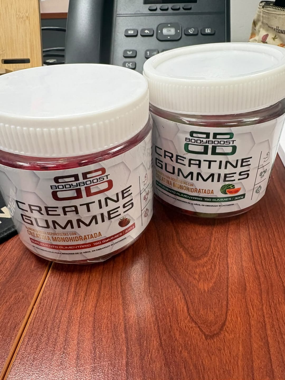 Customer photo review of Gomitas de Creatina