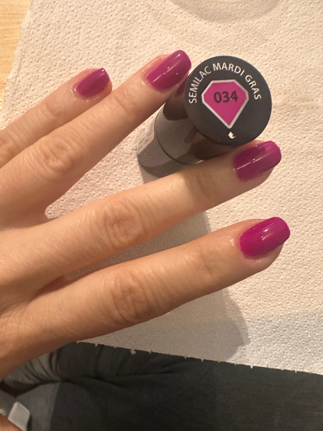 Customer photo review of Semilac 034 Mardi Grass UV Gel Polish
