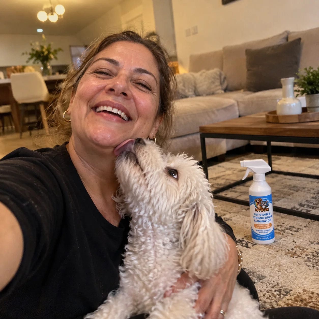 Customer photo review of NYVOK™ Spray Quita Manchas y Olor a Orines