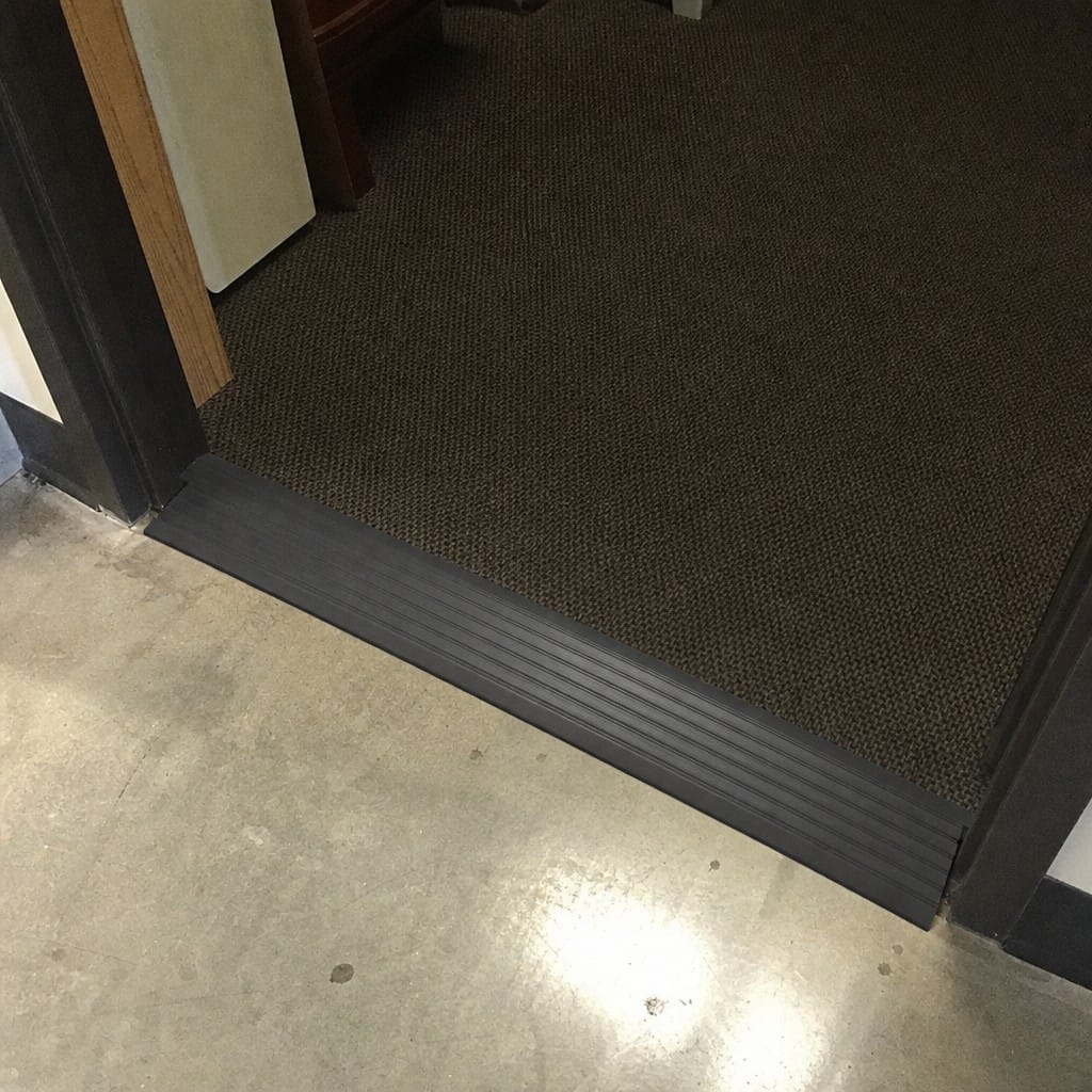 Customer photo review of Carpet Ramp 46x11mm PVC Floor Strip 2m Chemical Resistant