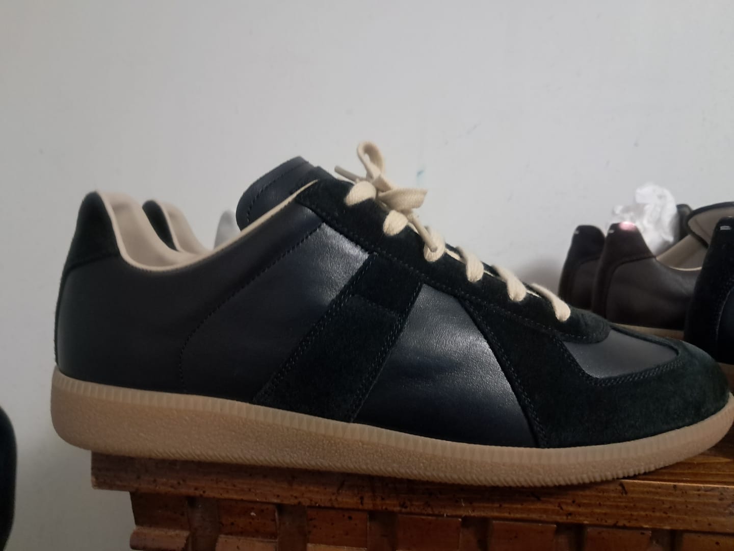Customer photo review of Maison Margiela German Army Trainer (GAT) Black Gum Sneaker