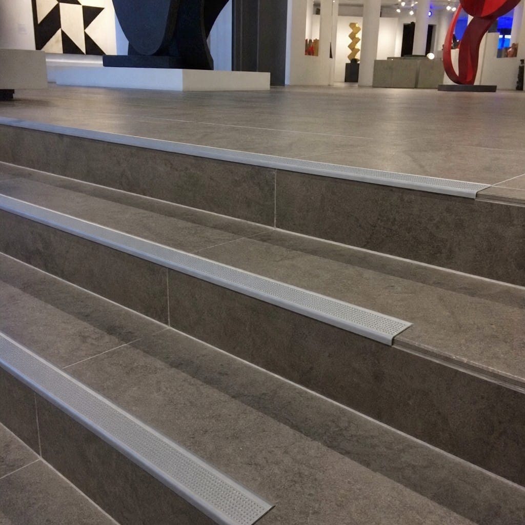 Customer photo review of Anti Slip Stair Nosing 60x32mm Aluminium External Safety