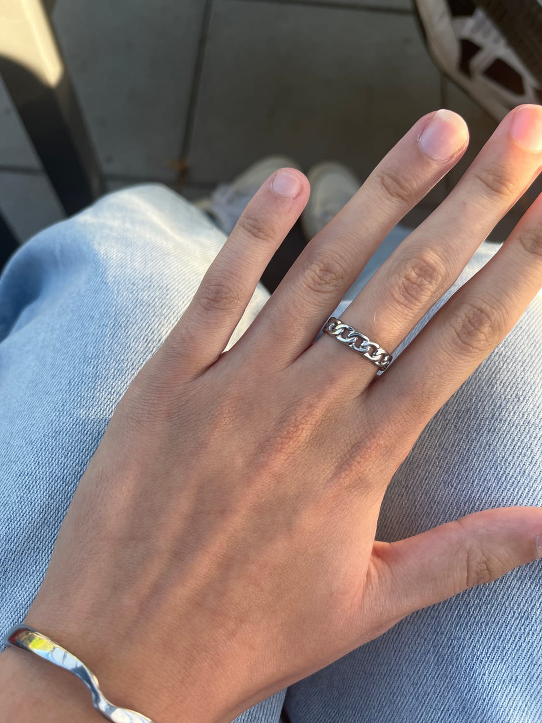 Customer photo review of Hi-Life Lock Ring 14K Vergoldet