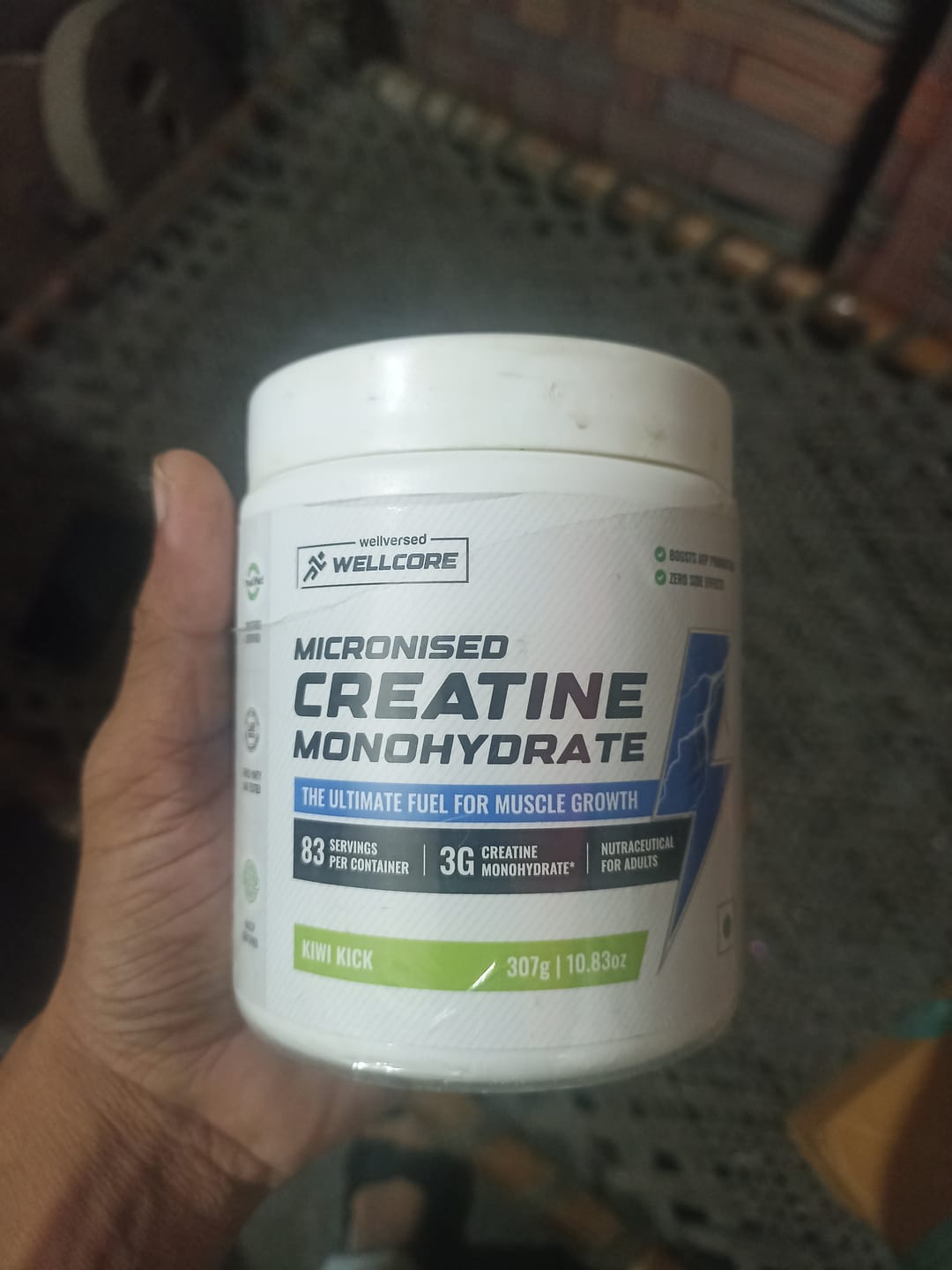 Customer photo review of Wellcore - Pure Micronised Creatine Monohydrate | Watermelon Wave (122g, 33 servings)