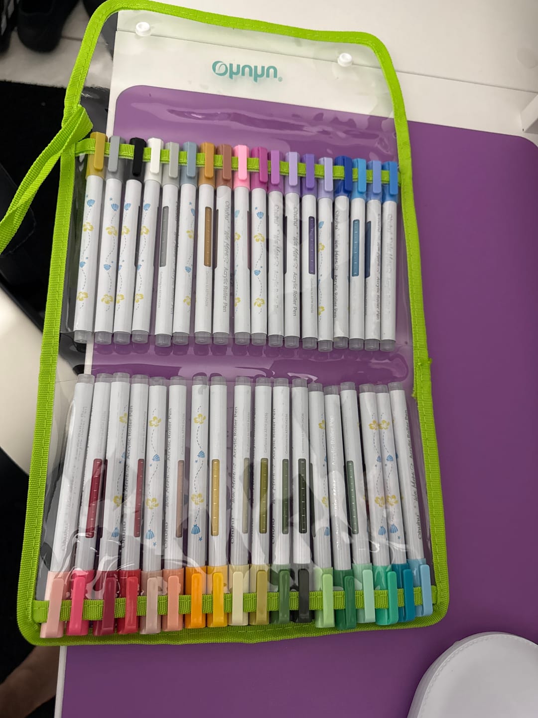 Customer photo review of Ohuhu Wai Momi Acrylic Gel Pens