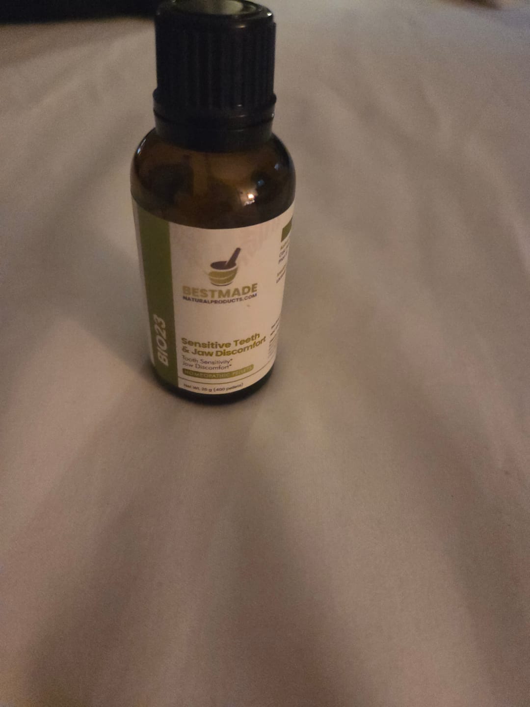 Customer photo review of Toothache & Jaw Pain BIO23 - Cell Salt Combination for Tooth Sensitivity and Oral Discomfort | 400 Pellets