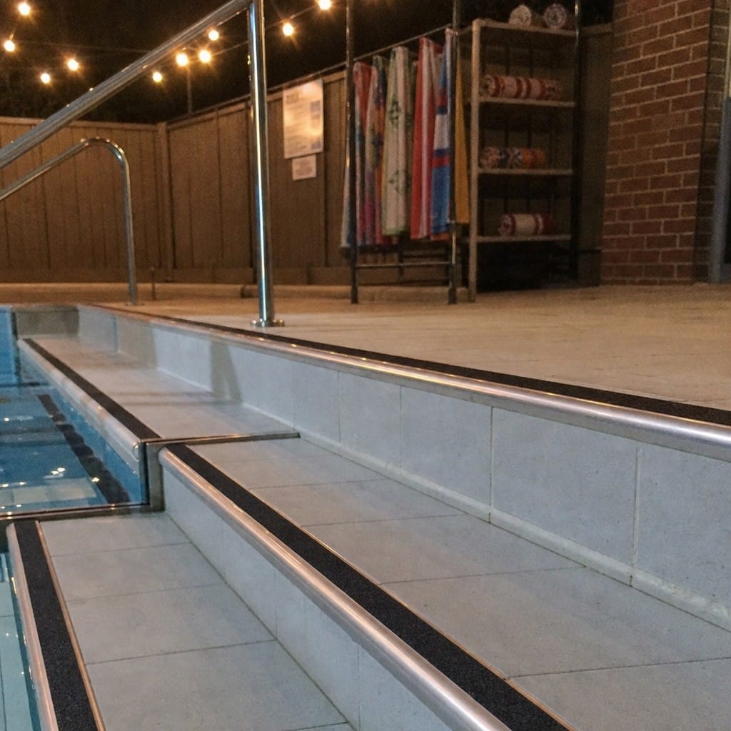 Customer photo review of Retro-Fit Stainless Steel Anti-Slip Stair Nosing R11 | No Tile Removal | 4 Colours | 34mm & 59mm