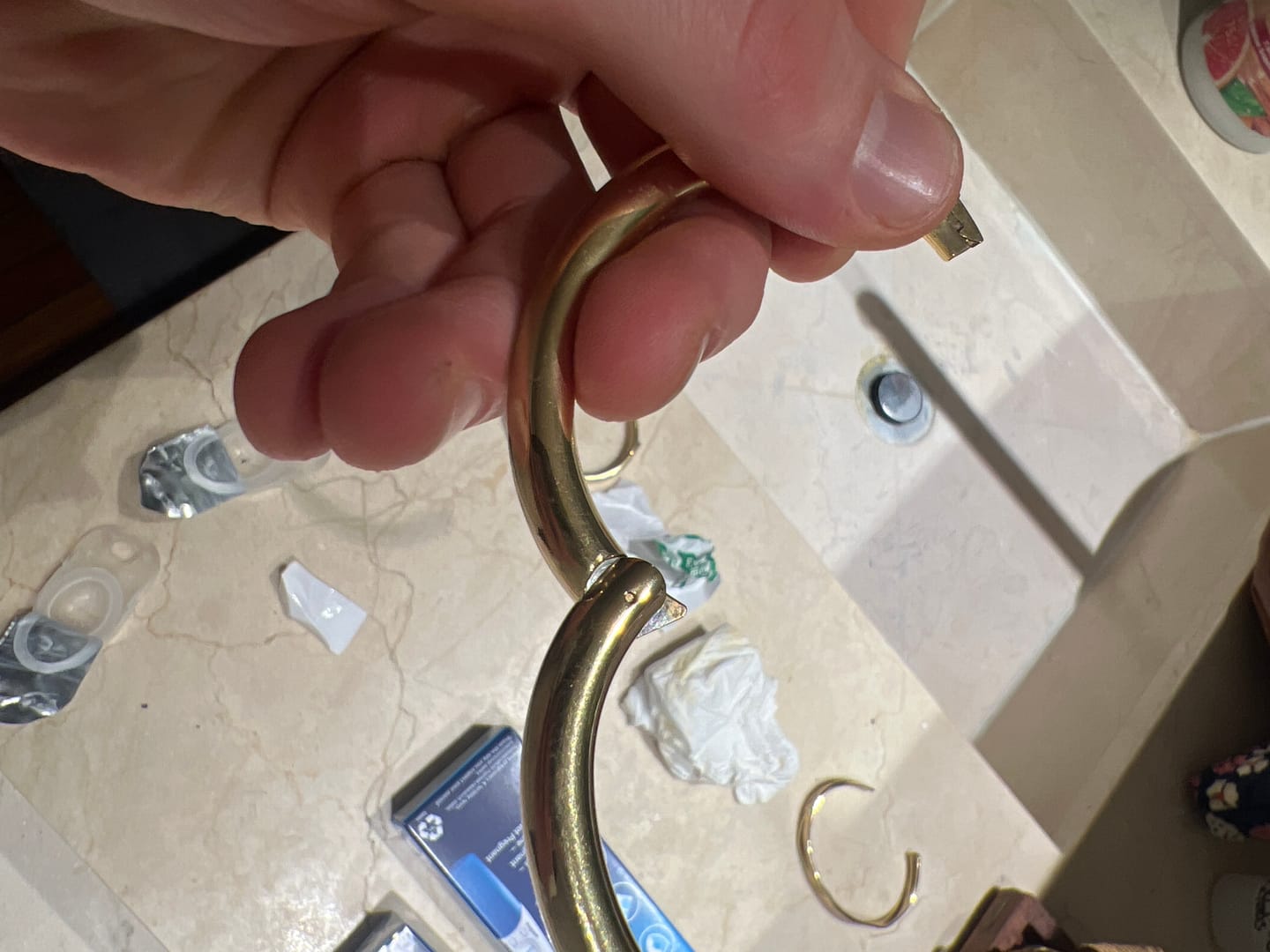 Customer photo review of Bold Oval Bangle