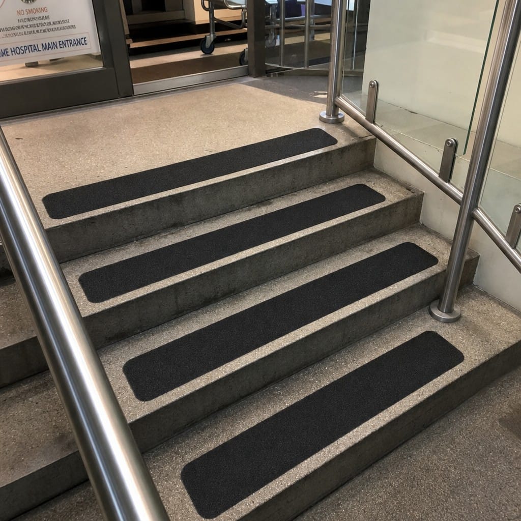 Customer photo review of Self-Adhesive Anti-Slip Stair Tread 150mm × 610mm | 6 Colour Options