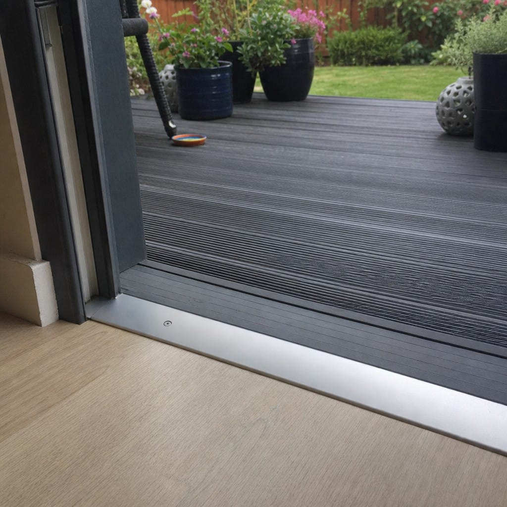 Customer photo review of 49mm Wide Aluminium Door Threshold Strip | Wide Floor Transition Bar