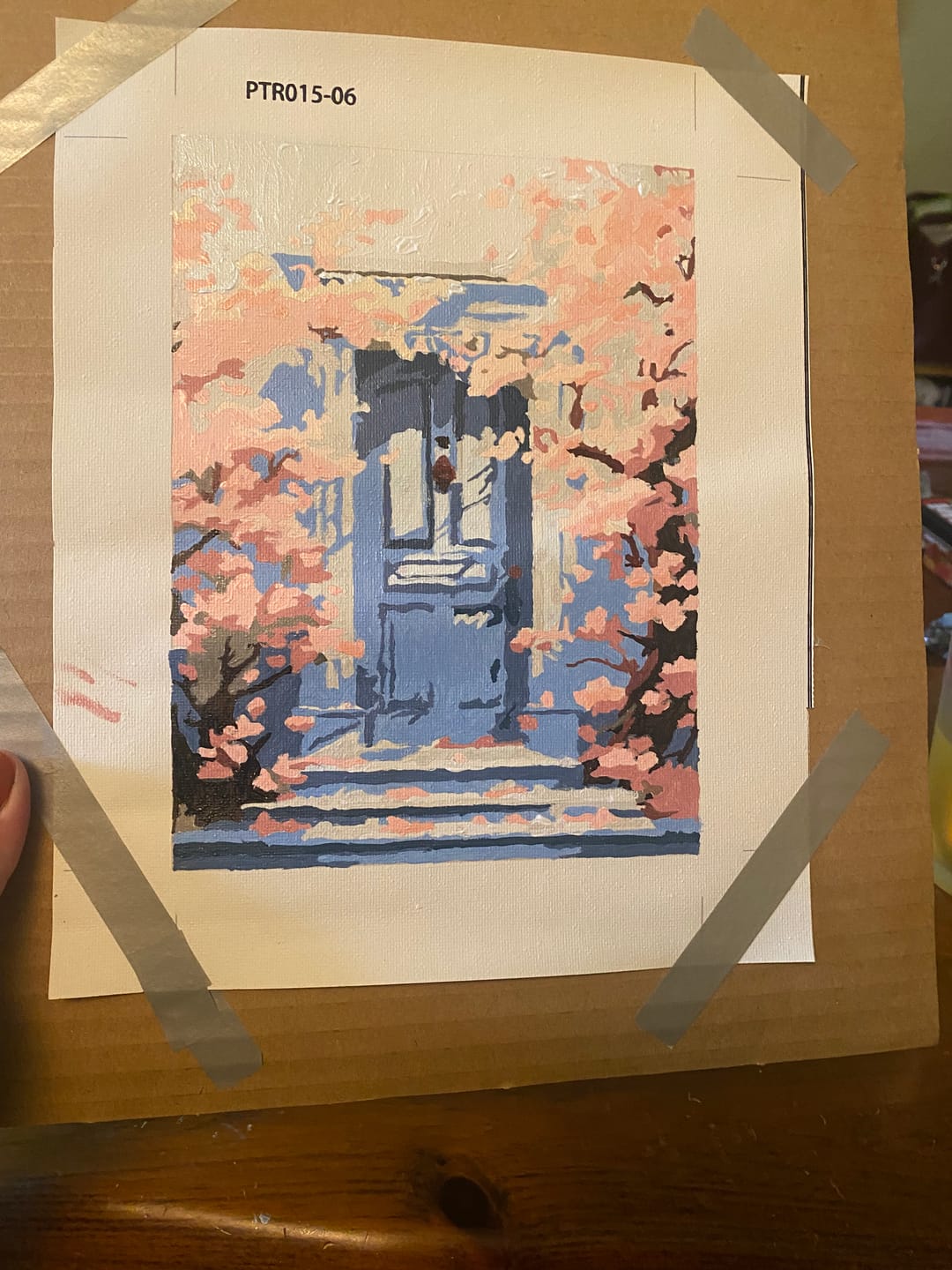 Customer photo review of 6 Mini Paintings - Colorful Doors Set