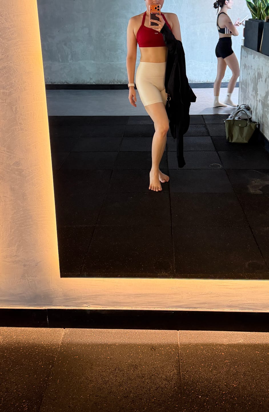 Customer photo review of The Halter Bra Scarlet