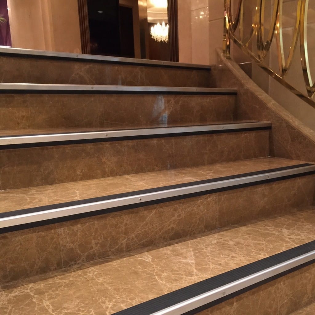 Customer photo review of Anti-Slip Aluminium Stair Nosing | Ramp Profile | 8 Colours, 8 Lengths