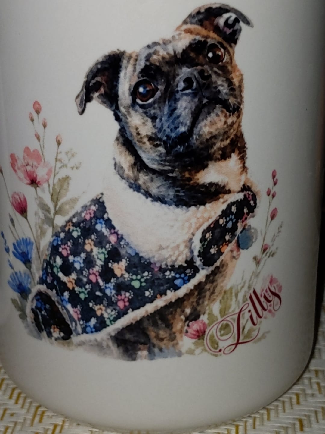 Customer photo review of Watercolor - Personalized Mug