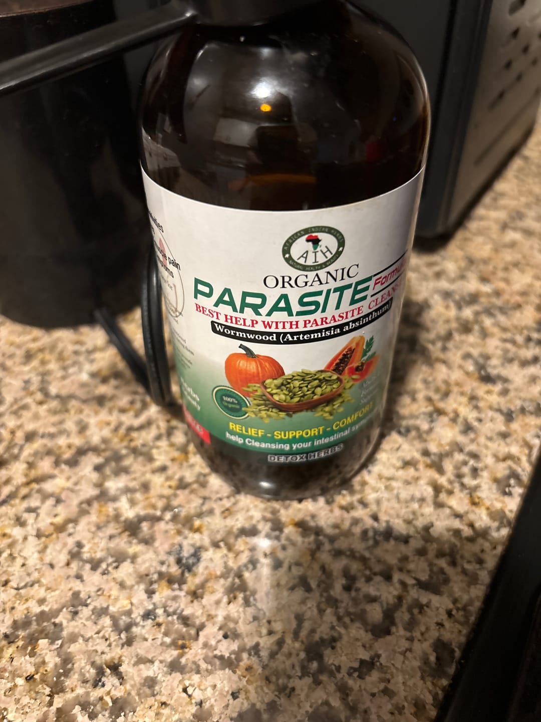 Customer photo review of Parasite Cleanse – Herbal Detox & Digestive Support