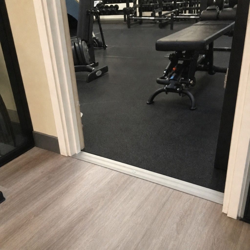 Customer photo review of 35mm Flat Aluminium Door Threshold Strip | Floor Transition Bar