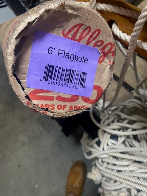 Customer photo review of 3' x 5' American Flag Set