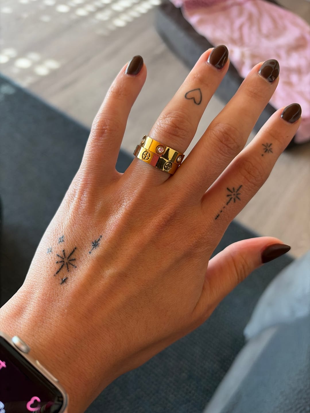 Customer photo review of Timeless Ring Set 14K Vergoldet