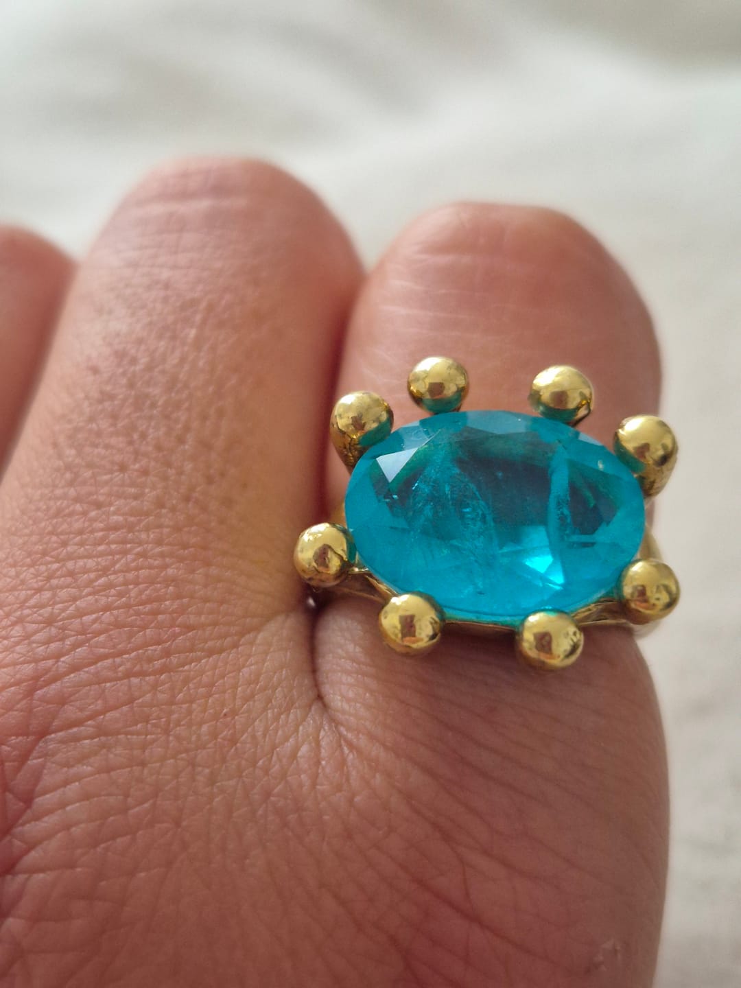 Customer photo review of Anillo Refugio Bronce - Paraiba