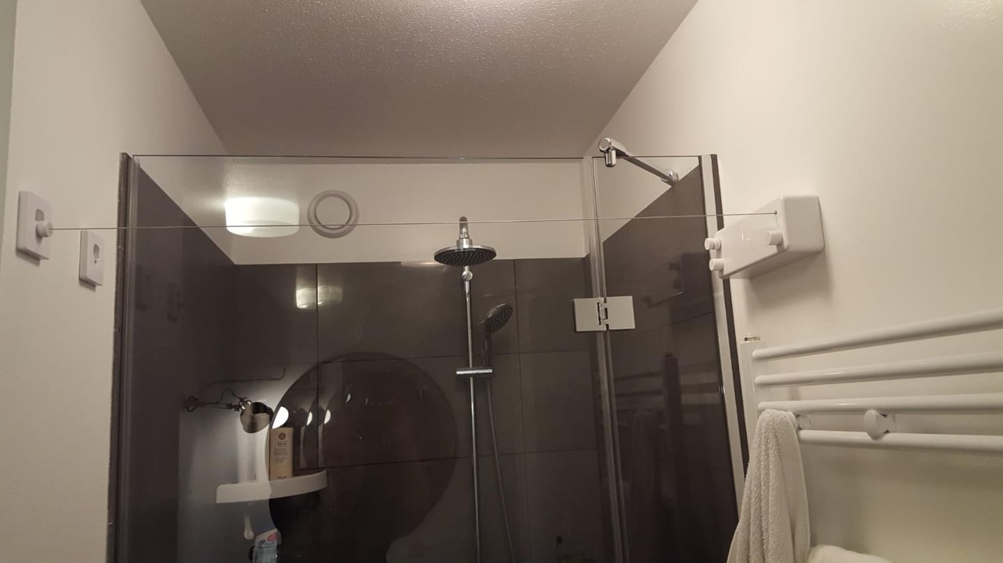 Customer photo review of DryLine™ Retractable Clothesline — 4 m Drying Line, Zero Space