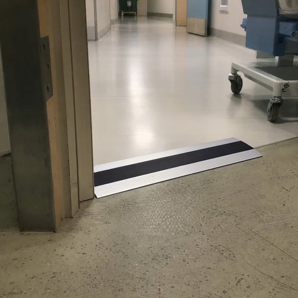 Customer photo review of Aluminium Ramp 68x13mm Vinyl LVT Transition Profile 2.7m
