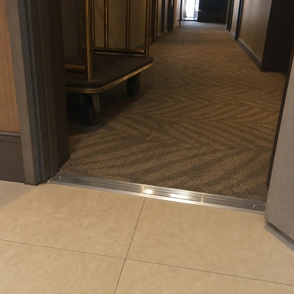 Customer photo review of 37mm Polished Aluminium Carpet Cover Strip 2.7m 0.9m
