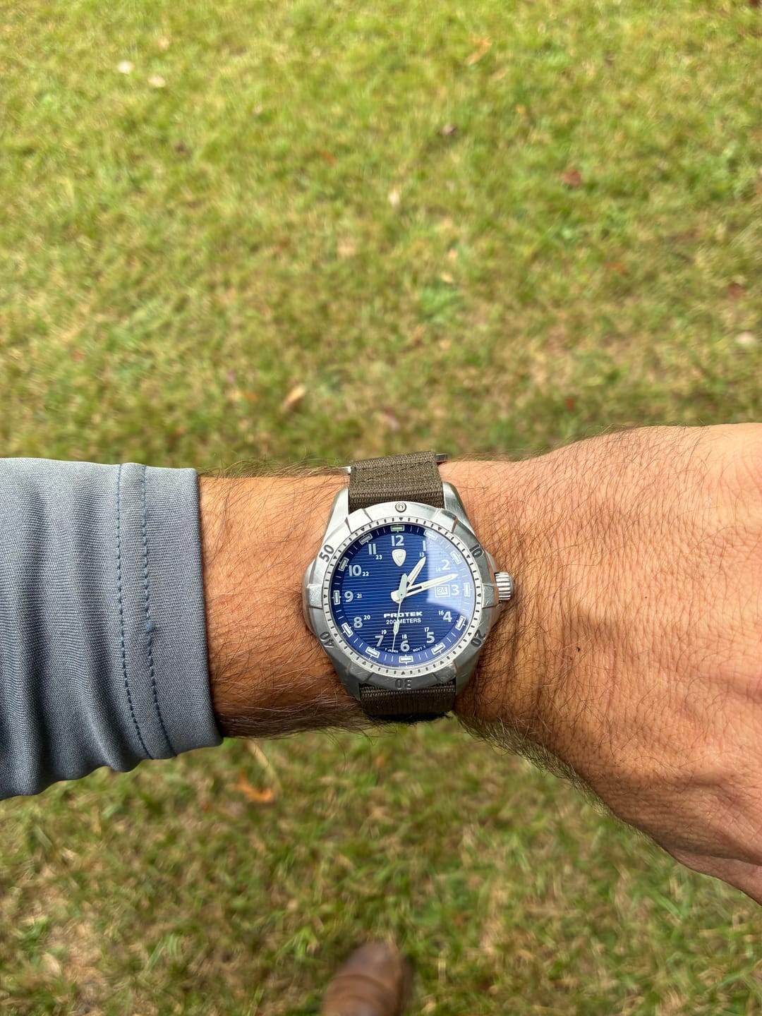 Customer photo review of Glomar Explorer - Hook And Loop Watch Strap