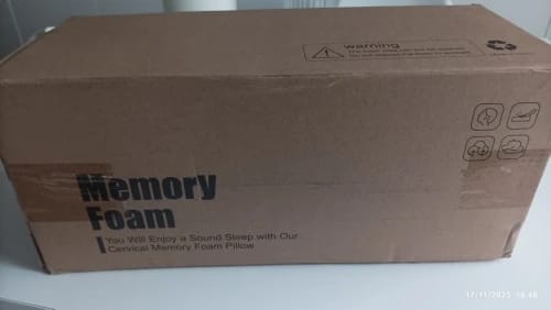 Customer photo review of JOAY Ergonomic Cervical Pillow – Butterfly Memory Foam