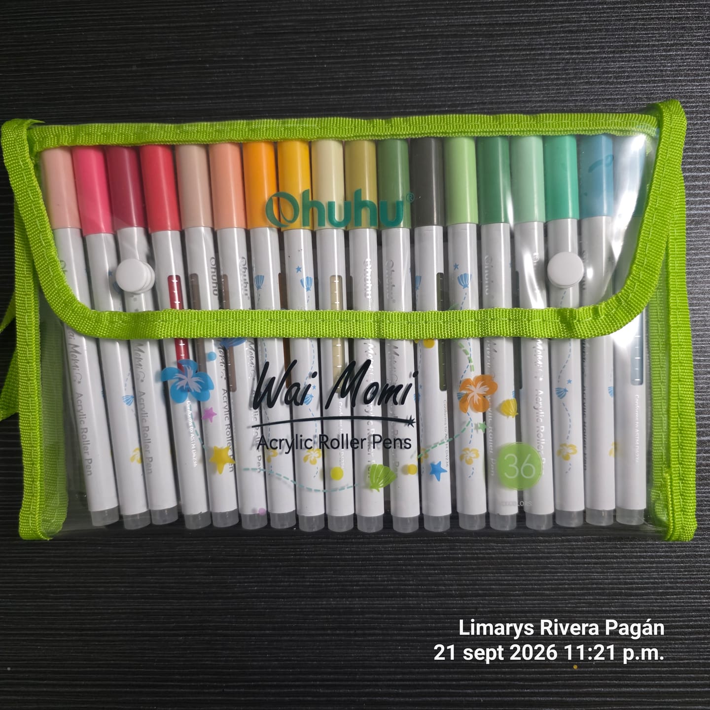 Customer photo review of Ohuhu Wai Momi Acrylic Gel Pens