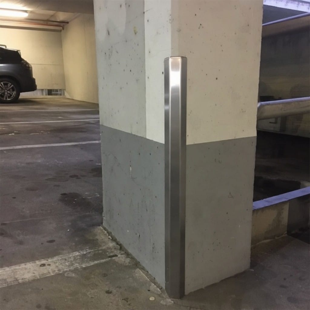 Customer photo review of Aluminium 90° Corner Guard – Brushed Finish Wall Edge Protector 2.5m