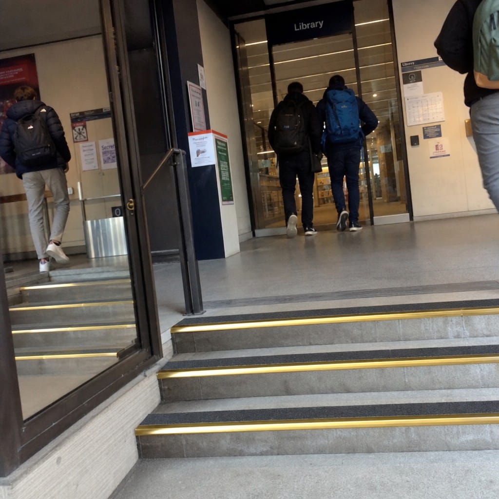 Customer photo review of MorGrip Bullnose Stair Nosing Aluminium Single Channel