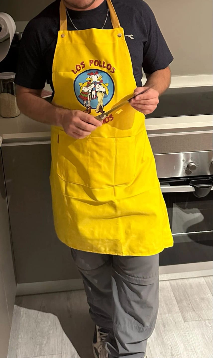 Customer photo review of Tablier Los Pollos Hermanos (Breaking Bad)