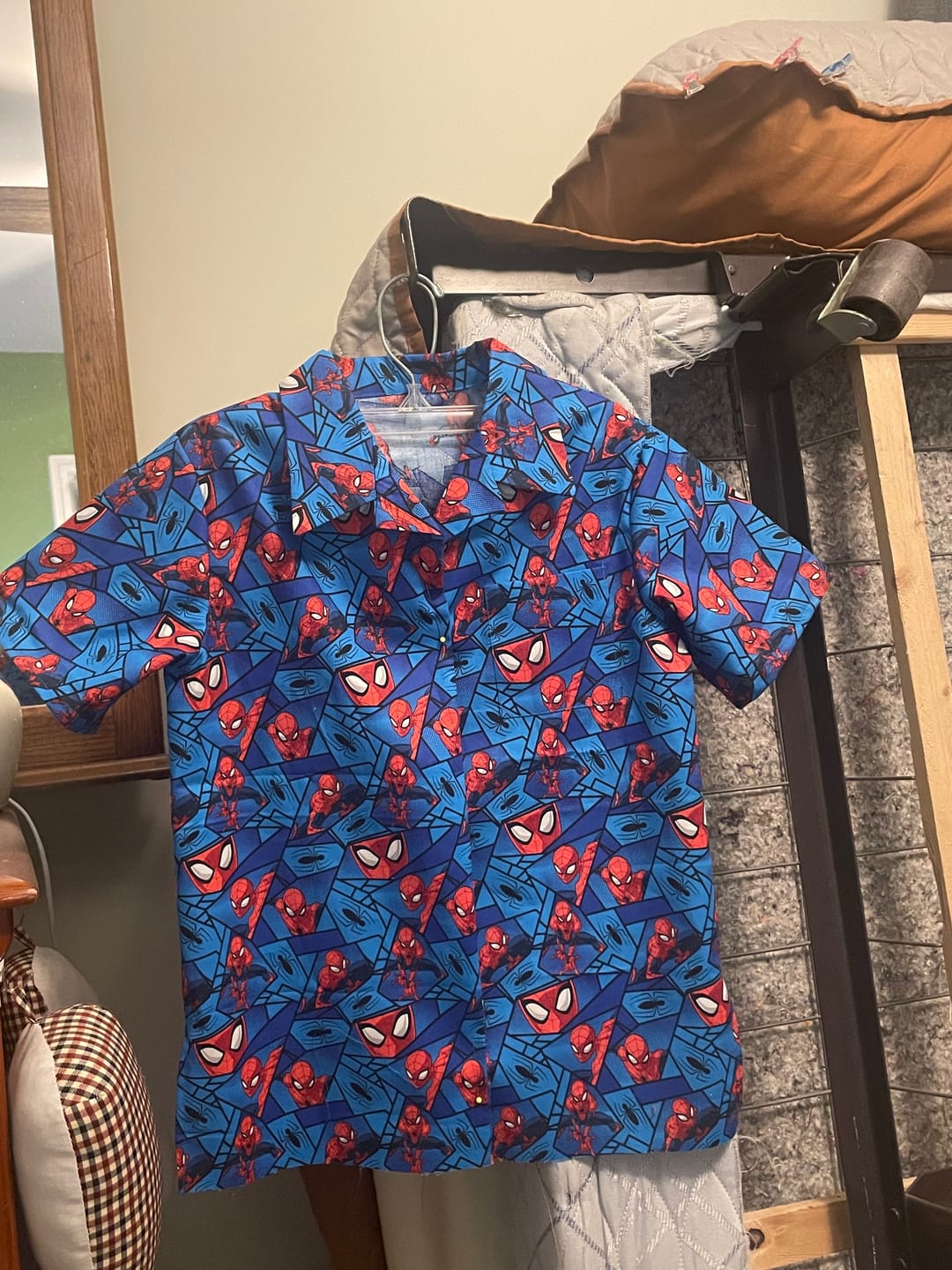 Customer photo review of Spiderman on Blue by Springs Creative