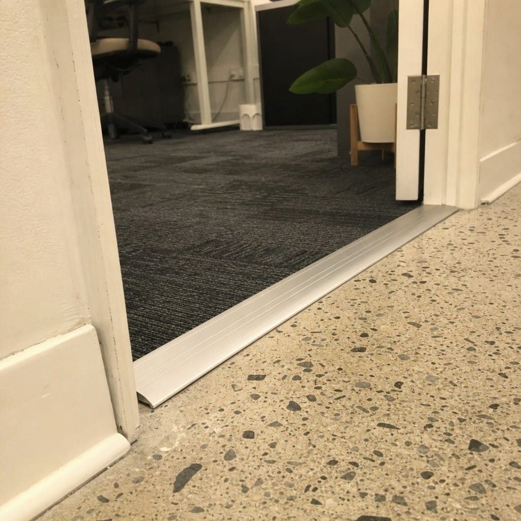 Customer photo review of Aluminium Door Threshold 25mm Anodised Self Adhesive