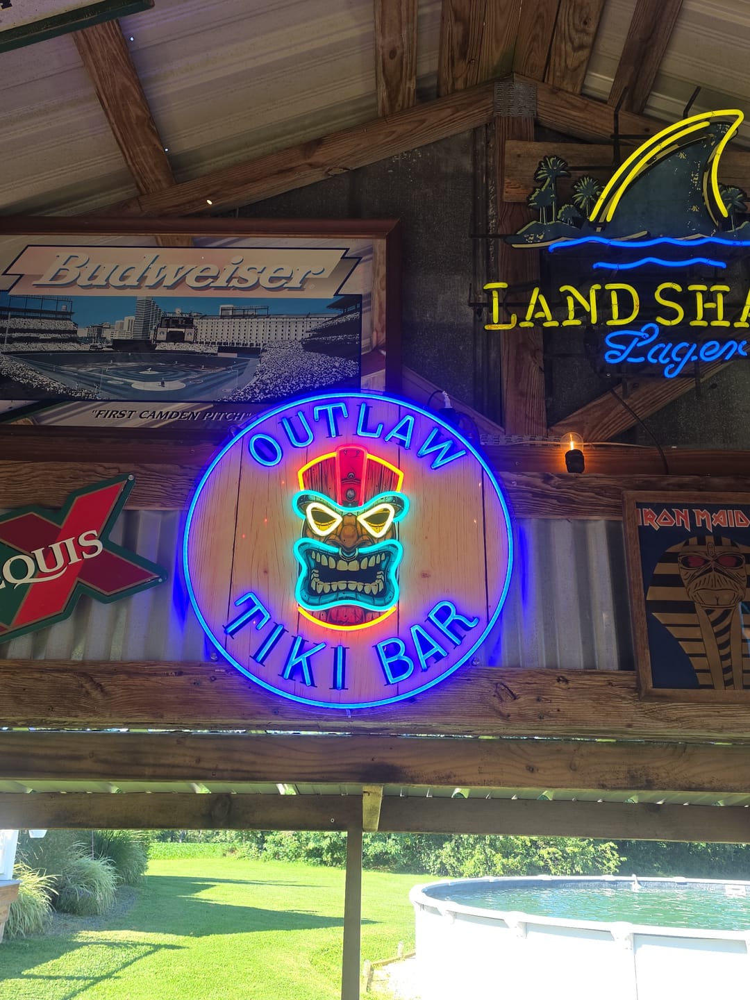 Customer photo review of OUTLAW TIKI BAR | LED NEON SIGN 25 INCH